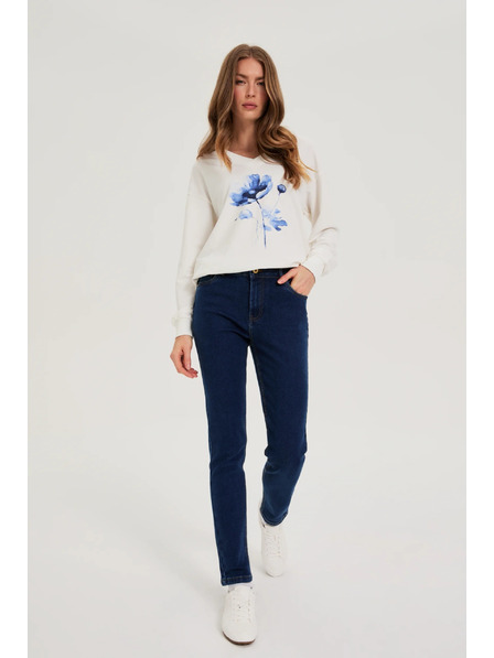 Moodo Blugi bleumarin cu croială dreaptă Moodo