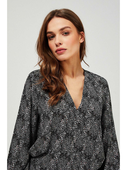 Moodo Cămașă cu decolteu adânc Moodo