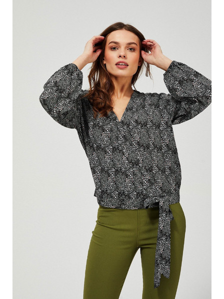 Moodo Cămașă cu decolteu adânc Moodo