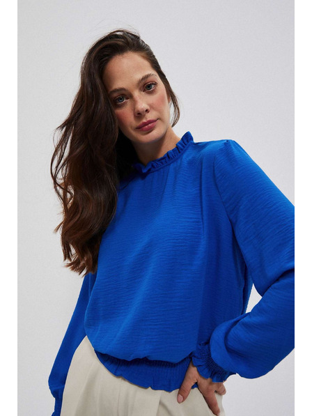 Moodo Cămașă netedă albastră Moodo