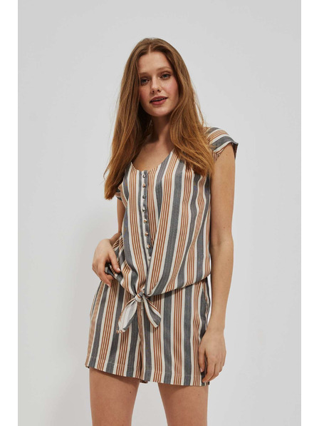 Moodo Tricou cămașă nisipiu cu legătură Moodo