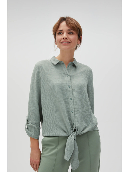 Moodo Cămașă măslie Moodo cu legătură