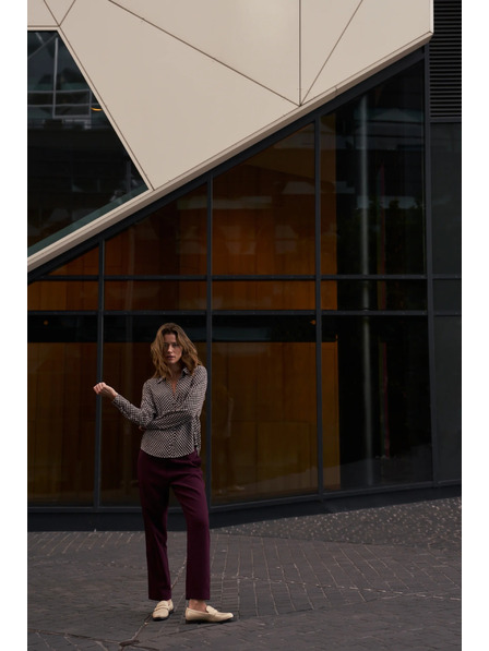 Moodo Cămașă cu model bordó Moodo