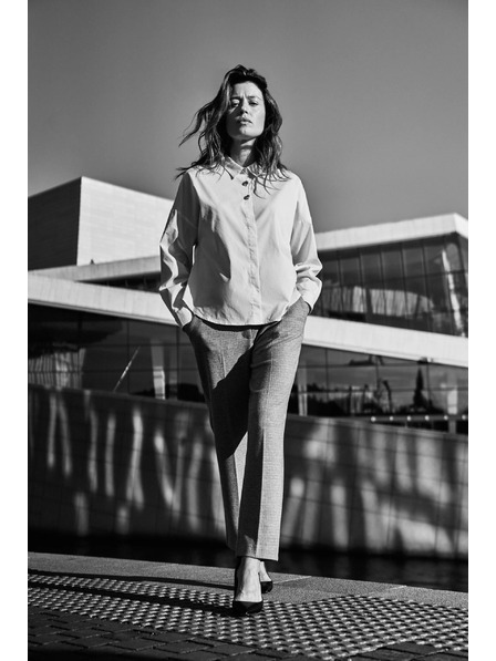 Moodo Cămașă albă cu nasturi decorativi Moodo