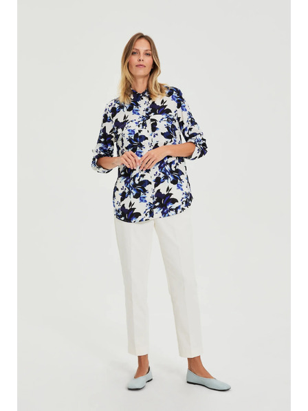 Moodo Cămașă albă cu flori Moodo