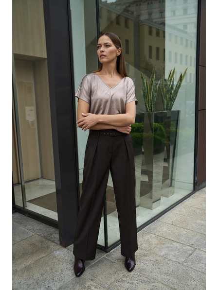 Moodo Bluză din material sclipitor, roz Moodo