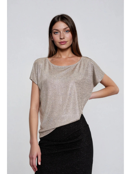 Moodo Top strălucitor argintiu Moodo