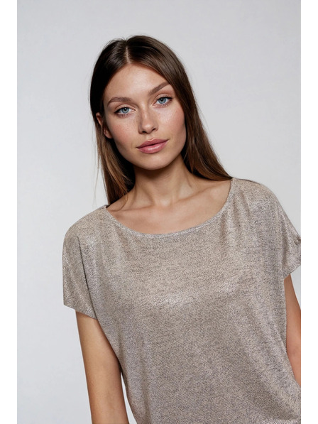 Moodo Top strălucitor argintiu Moodo