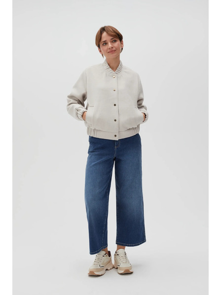 Moodo Jachetă bomber bej pentru femei Moodo