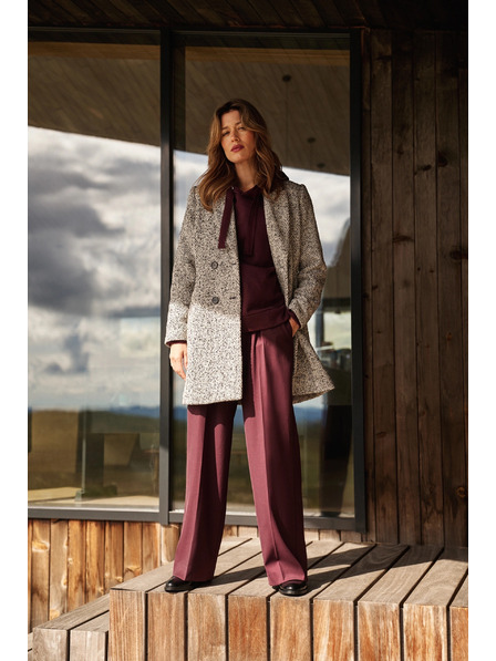 Moodo Palton în model de pește gri Moodo