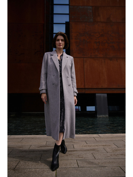 Moodo Palton lung gri Moodo