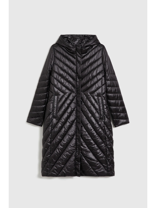 Moodo Jachetă lungă neagră Moodo