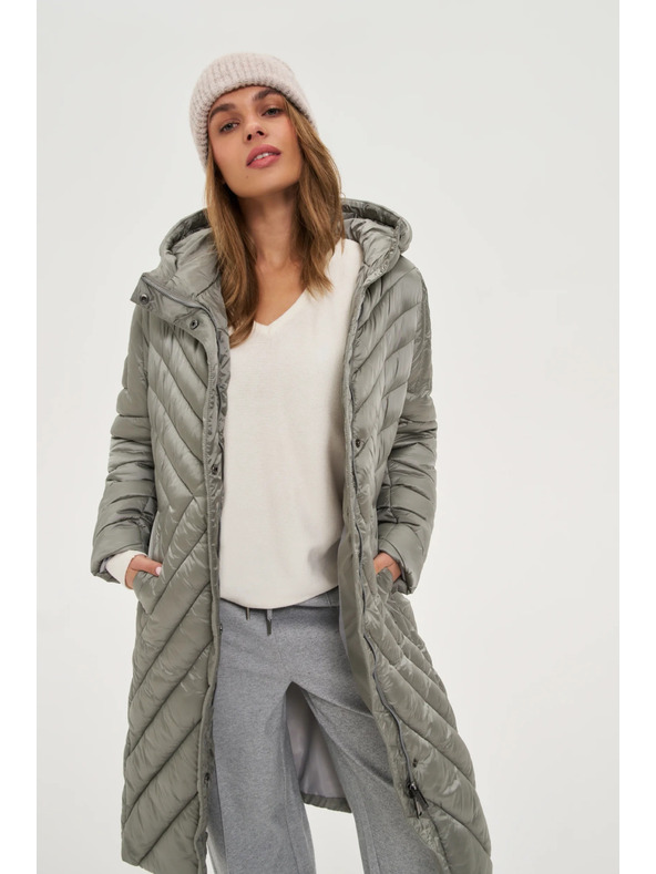 Moodo Jachetă lungă măslinie Moodo