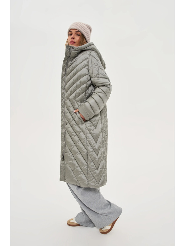 Moodo Jachetă lungă măslinie Moodo