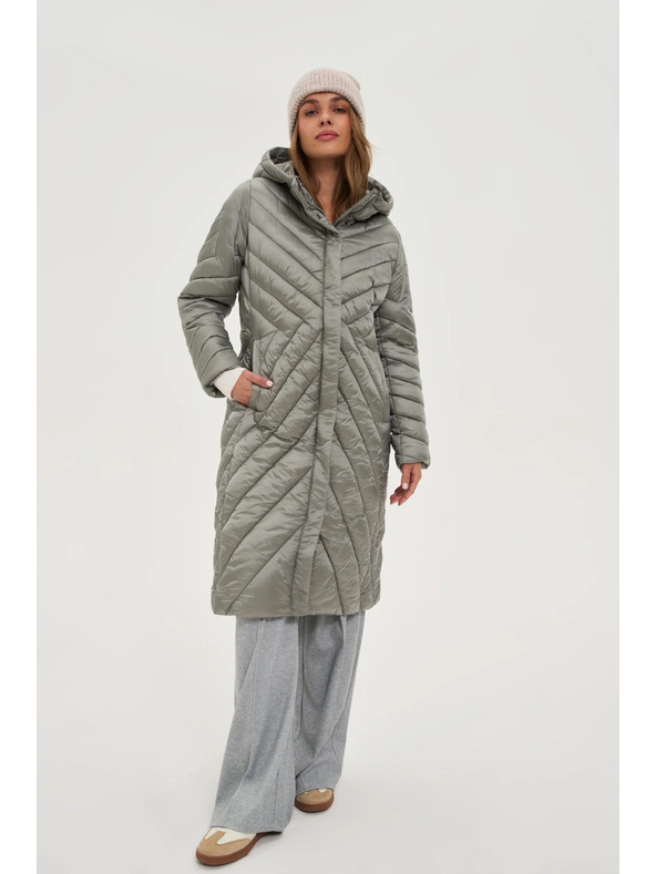Moodo Jachetă lungă măslinie Moodo
