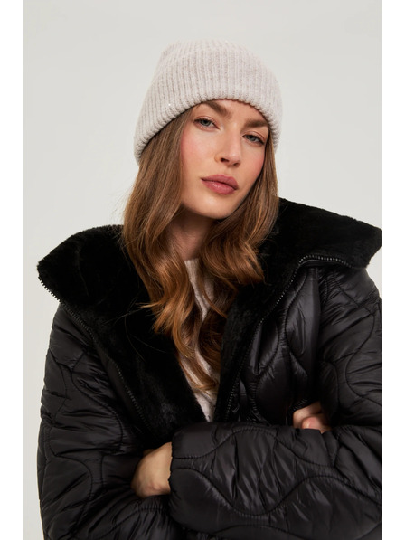 Moodo Jachetă cu glugă neagră Moodo