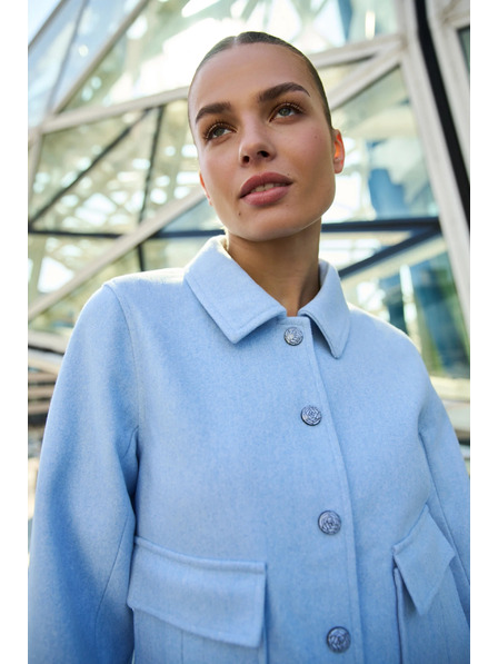 Moodo Jachetă scurtă albastru deschis Moodo