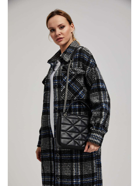 Moodo Geantă mată cu mâner reglabil neagră Moodo