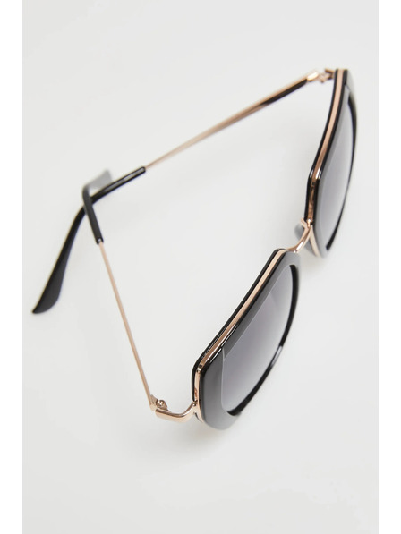 Moodo Ochelari geometrici mari negri Moodo