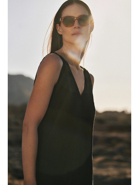 Moodo Ochelari îngustă maro Moodo