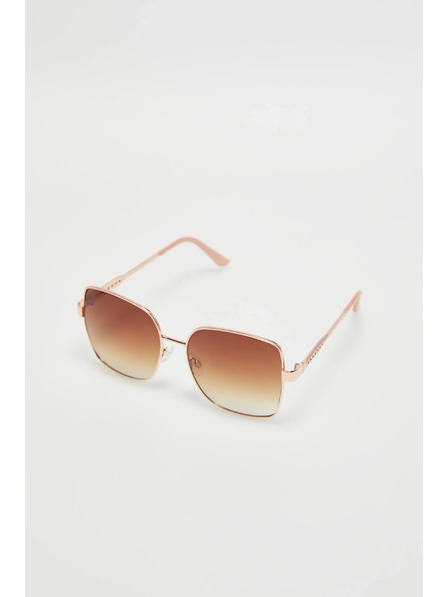 Moodo Ochelari de soare cu rame metalice aurii Moodo