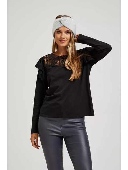 Moodo Bandană caldă tricotată pentru cap gri Moodo