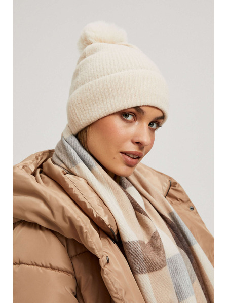 Moodo Șapcă cu ciucure roz pudrat Moodo