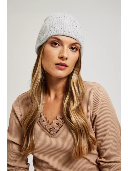 Moodo Șapcă tricotată gri Moodo