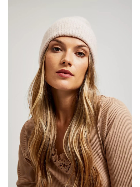 Moodo Căciulă tricotată roz pudrat Moodo