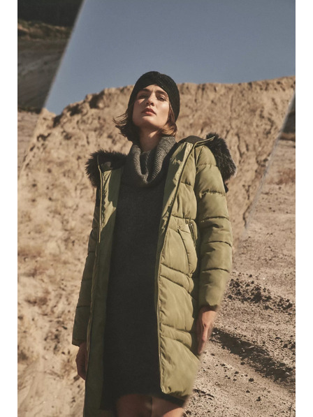 Moodo Geacă matlasată cu glugă călduroasă Moodo