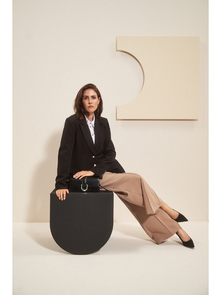 Moodo Blazer unilateral negru Moodo