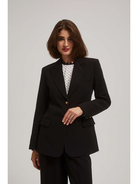 Moodo Blazer unilateral negru Moodo