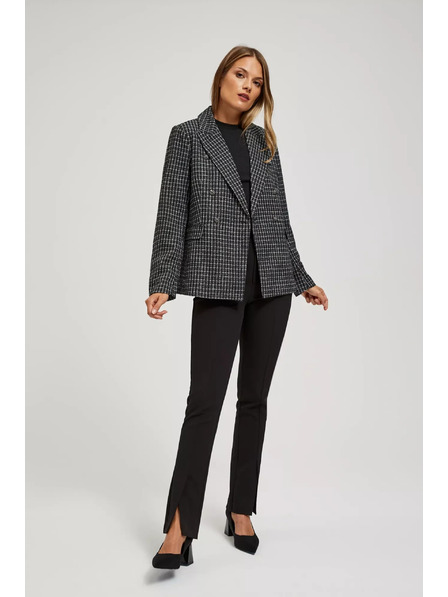 Moodo Sacou cu doi rânduri de nasturi decorativi Moodo