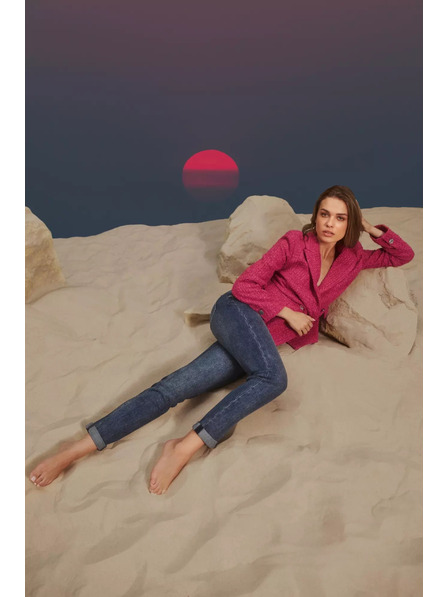 Moodo Jeans boyfriend bleumarin Moodo