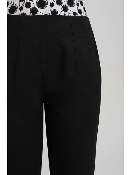 Moodo Pantaloni negri cu tiv drept Moodo