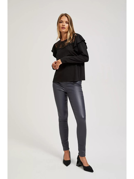 Moodo Pantaloni cerați slim gri Moodo