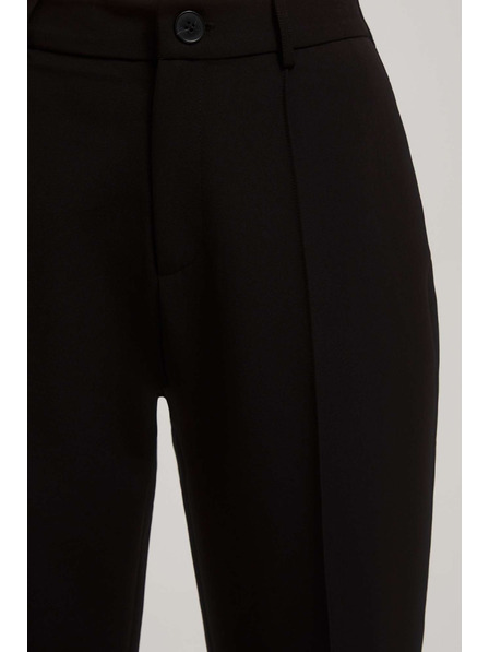 Moodo Pantaloni negri cu textură Moodo