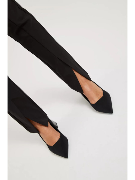 Moodo Pantaloni cu textură și despicătură Moodo