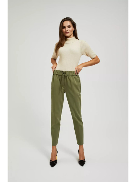 Moodo Pantaloni cu șnur în talie Moodo