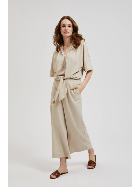 Moodo Fustă-pantalon din in bej Moodo