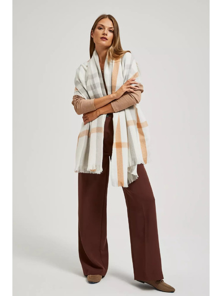 Moodo Eșarfă în carouri perlată Moodo