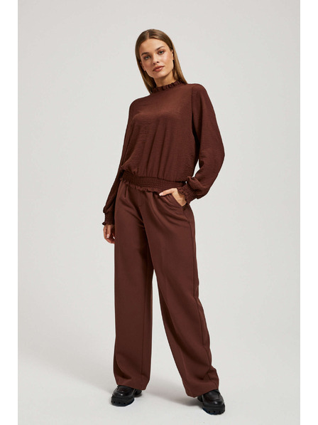 Moodo Cămașă netedă, maro Moodo