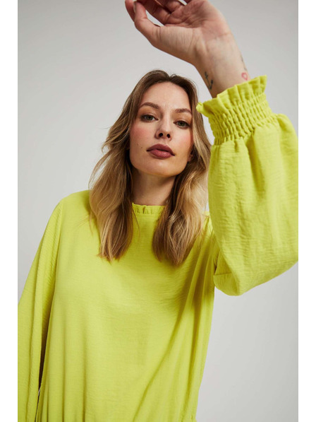 Moodo Cămașă netedă, verde lămâie Moodo