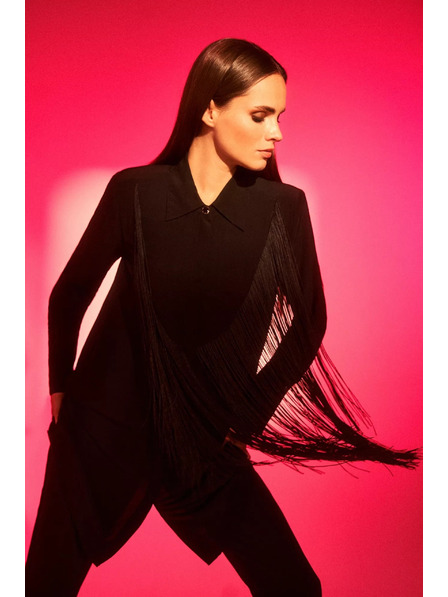 Moodo Cămașă oversize cu franjuri Moodo