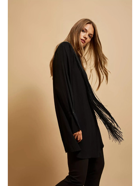 Moodo Cămașă oversize cu franjuri Moodo