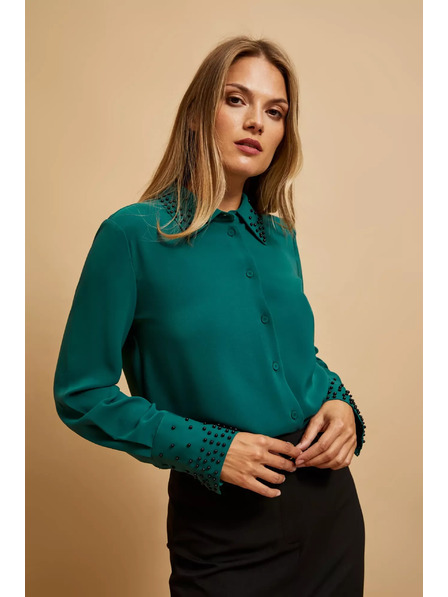 Moodo Cămașă decorată cu mărgele Moodo