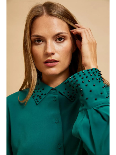 Moodo Cămașă decorată cu mărgele Moodo