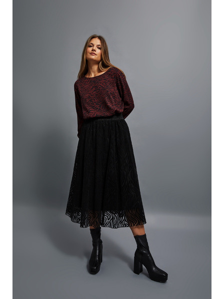 Moodo Fustă midi evazată Moodo