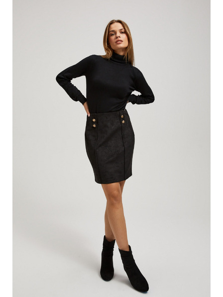 Moodo Fustă creion cu nasturi decorativi Moodo