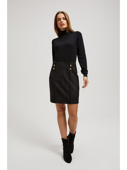 Moodo Fustă creion cu nasturi decorativi Moodo